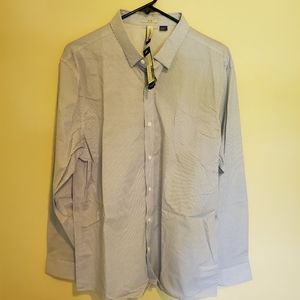 NWT Artefact interval stretch poplin shirt
